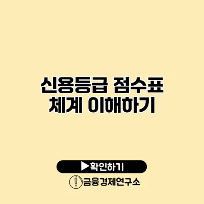 신용등급 점수표 체계 이해하기