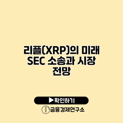 리플(XRP)의 미래 SEC 소송과 시장 전망